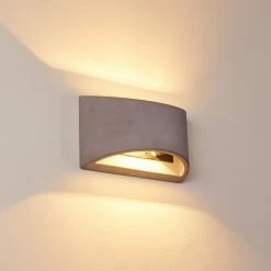 Hofstein Braslo Wandleuchte Grau, 1-flammig -Wandleuchten Verkaufsgeschäft braslo wandleuchte h3387979 2