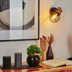 Hofstein Bridgeport Wandleuchte Schwarz, 1-flammig -Wandleuchten Verkaufsgeschäft bridgeport wandleuchte h3566923 9