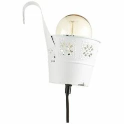 Hofstein Brilliant Flower Ample Wandleuchte Weiß, 1-flammig -Wandleuchten Verkaufsgeschäft brilliant flower ample wandleuchte 93788 75 9