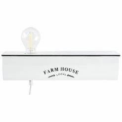 Hofstein Brilliant Leuchten Farm Life Wandleuchte Weiß, 1-flammig -Wandleuchten Verkaufsgeschäft brilliant leuchten farm life wandleuchte 97034 052 6