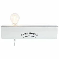 Hofstein Brilliant Leuchten Farm Life Wandleuchte Weiß, 1-flammig -Wandleuchten Verkaufsgeschäft brilliant leuchten farm life wandleuchte 97034 052 7