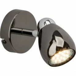 Brilliant Leuchten Brilliant MILANO LED Wandleuchte Chrom, Schwarz, 1-flammig