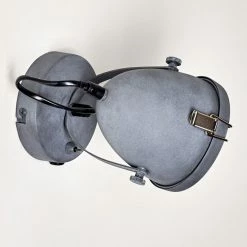 Hofstein Butikon Wandleuchte Grau, 1-flammig -Wandleuchten Verkaufsgeschäft butikon wandleuchte h3300435 do1 12