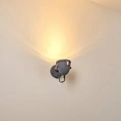 Hofstein Butikon Wandleuchte Grau, 1-flammig -Wandleuchten Verkaufsgeschäft butikon wandleuchte h3300435 do1 17