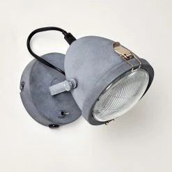 Hofstein Butikon Wandleuchte Grau, 1-flammig -Wandleuchten Verkaufsgeschäft butikon wandleuchte h3300435 do1 18