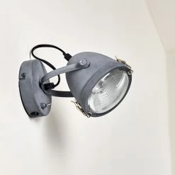 Hofstein Butikon Wandleuchte Grau, 1-flammig -Wandleuchten Verkaufsgeschäft butikon wandleuchte h3300435 do1 20