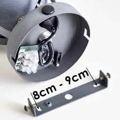 Hofstein Butikon Wandleuchte Grau, 1-flammig -Wandleuchten Verkaufsgeschäft butikon wandleuchte h3300435 do1 21