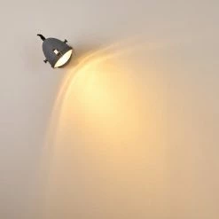 Hofstein Butikon Wandleuchte Grau, 1-flammig -Wandleuchten Verkaufsgeschäft butikon wandleuchte h3300435 do1 6