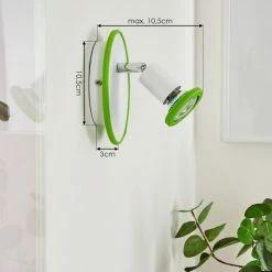 Hofstein Cabri Wandleuchte LED Chrom, Grün, Weiß, 1-flammig 15 Hofstein Cabri Wandleuchte LED Chrom, Grün, Weiß, 1-flammig -Wandleuchten Verkaufsgeschäft cabri wandleuchte h3561164 3