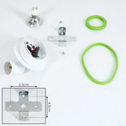 Hofstein Cabri Wandleuchte LED Chrom, Grün, Weiß, 1-flammig 16 Hofstein Cabri Wandleuchte LED Chrom, Grün, Weiß, 1-flammig -Wandleuchten Verkaufsgeschäft cabri wandleuchte h3561164 4