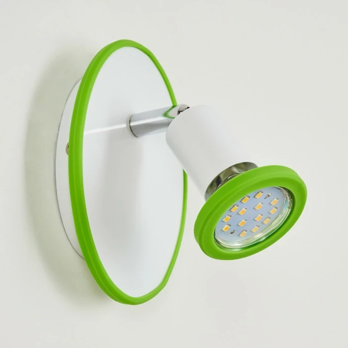 Hofstein Cabri Wandleuchte LED Chrom, Grün, Weiß, 1-flammig 8 Hofstein Cabri Wandleuchte LED Chrom, Grün, Weiß, 1-flammig – Bild 8