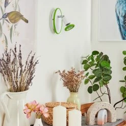 Hofstein Cabri Wandleuchte LED Chrom, Grün, Weiß, 1-flammig 21 Hofstein Cabri Wandleuchte LED Chrom, Grün, Weiß, 1-flammig -Wandleuchten Verkaufsgeschäft cabri wandleuchte h3561164 9