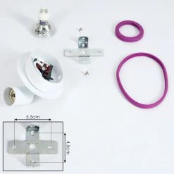 Hofstein Cabri Wandleuchte LED Chrom, Weiß, Lila, 1-flammig -Wandleuchten Verkaufsgeschäft cabri wandleuchte h3561188 4