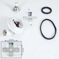 Hofstein Cabri Wandleuchte LED Chrom, Schwarz, Weiß, 1-flammig -Wandleuchten Verkaufsgeschäft cabri wandleuchte h3561201 4