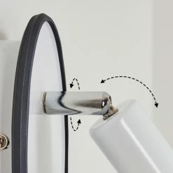 Hofstein Cabri Wandleuchte LED Chrom, Schwarz, Weiß, 1-flammig -Wandleuchten Verkaufsgeschäft cabri wandleuchte h3561201 5