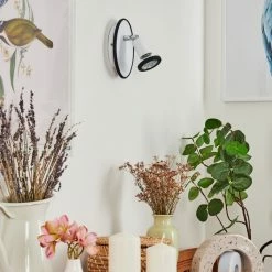 Hofstein Cabri Wandleuchte LED Chrom, Schwarz, Weiß, 1-flammig -Wandleuchten Verkaufsgeschäft cabri wandleuchte h3561201 9