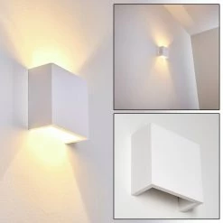 Hofstein Calama Wandleuchte Weiß, 1-flammig