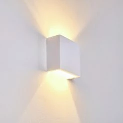 Hofstein Calama Wandleuchte Weiß, 1-flammig -Wandleuchten Verkaufsgeschäft calama wandleuchte h3266397 do4 15