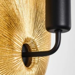 Hofstein Calcasieu Wandleuchte Schwarz-Gold, 1-flammig -Wandleuchten Verkaufsgeschäft calcasieu wandleuchte h3316450 10