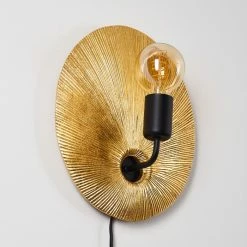 Hofstein Calcasieu Wandleuchte Schwarz-Gold, 1-flammig -Wandleuchten Verkaufsgeschäft calcasieu wandleuchte h3316450 11