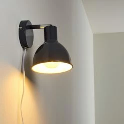 Hofstein Caney Wandleuchte Anthrazit, 1-flammig -Wandleuchten Verkaufsgeschäft caney wandleuchte h3316535 2