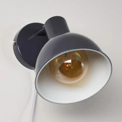 Hofstein Caney Wandleuchte Anthrazit, 1-flammig -Wandleuchten Verkaufsgeschäft caney wandleuchte h3316535 8