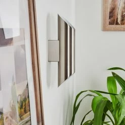 Hofstein Cann Wandleuchte LED Nickel-Matt, 2-flammig -Wandleuchten Verkaufsgeschäft cann wandleuchte h3556412 9