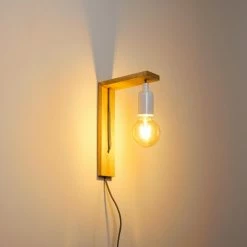 Hofstein Canoe Wandleuchte Holz hell, 1-flammig -Wandleuchten Verkaufsgeschäft canoe wandleuchte h3316436 13