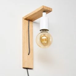 Hofstein Canoe Wandleuchte Holz hell, 1-flammig -Wandleuchten Verkaufsgeschäft canoe wandleuchte h3316436 15