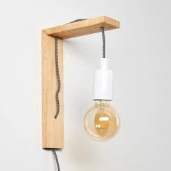 Hofstein Canoe Wandleuchte Holz hell, 1-flammig -Wandleuchten Verkaufsgeschäft canoe wandleuchte h3316436 16