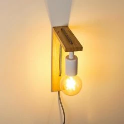 Hofstein Canoe Wandleuchte Holz hell, 1-flammig -Wandleuchten Verkaufsgeschäft canoe wandleuchte h3316436 17