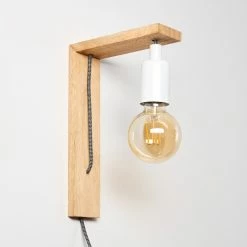 Hofstein Canoe Wandleuchte Holz hell, 1-flammig -Wandleuchten Verkaufsgeschäft canoe wandleuchte h3316436 4