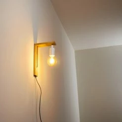 Hofstein Canoe Wandleuchte Holz hell, 1-flammig -Wandleuchten Verkaufsgeschäft canoe wandleuchte h3316436 9