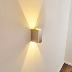 Hofstein Castel Wandleuchte LED Chrom, 1-flammig -Wandleuchten Verkaufsgeschäft castel wandleuchte h164816 12