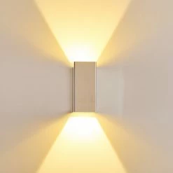 Hofstein Castel Wandleuchte LED Chrom, 1-flammig -Wandleuchten Verkaufsgeschäft castel wandleuchte h164816 15