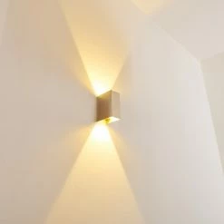 Hofstein Castel Wandleuchte LED Chrom, 1-flammig -Wandleuchten Verkaufsgeschäft castel wandleuchte h164816 4