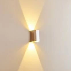 Hofstein Castel Wandleuchte LED Chrom, 1-flammig -Wandleuchten Verkaufsgeschäft castel wandleuchte h164816 8