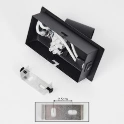 Hofstein Castillo Wandleuchte Schwarz, 1-flammig -Wandleuchten Verkaufsgeschäft castillo wandleuchte h3613238 4