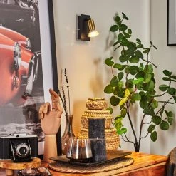 Hofstein Castillo Wandleuchte Schwarz, 1-flammig -Wandleuchten Verkaufsgeschäft castillo wandleuchte h3613252 8