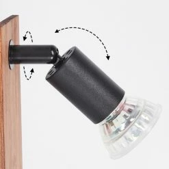 Hofstein Castillo Wandleuchte Schwarz, Naturfarben, 1-flammig -Wandleuchten Verkaufsgeschäft castillo wandleuchte h3613276 5