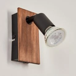 Hofstein Castillo Wandleuchte Schwarz, Naturfarben, 1-flammig -Wandleuchten Verkaufsgeschäft castillo wandleuchte h3613276 7