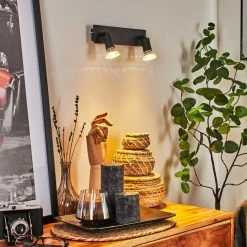 Hofstein Castillo Wandleuchte Schwarz, 2-flammig -Wandleuchten Verkaufsgeschäft castillo wandleuchte h3613290 8