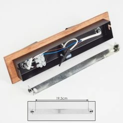 Hofstein Castillo Wandleuchte Schwarz, Naturfarben, 2-flammig -Wandleuchten Verkaufsgeschäft castillo wandleuchte h3613337 4