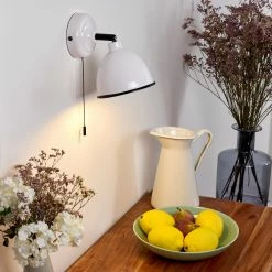 Hofstein Catharine Wandleuchte Wei&szlig;, 1-flammig -Wandleuchten Verkaufsgeschäft catharine wandleuchte h3385845 14