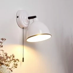 Hofstein Catharine Wandleuchte Wei&szlig;, 1-flammig -Wandleuchten Verkaufsgeschäft catharine wandleuchte h3385845 16