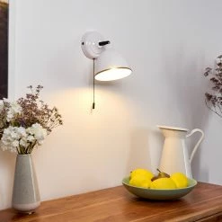 Hofstein Catharine Wandleuchte Wei&szlig;, 1-flammig -Wandleuchten Verkaufsgeschäft catharine wandleuchte h3385845 2