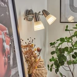 Hofstein Chapod Wandleuchte Nickel-Matt, 2-flammig -Wandleuchten Verkaufsgeschäft chapod wandleuchte h3651988 8