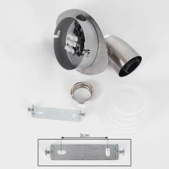 Hofstein Chapod Wandleuchte Nickel-Matt, 1-flammig -Wandleuchten Verkaufsgeschäft chapod wandleuchte h3652091 4