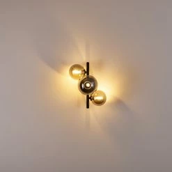 Hofstein Chariton Wandleuchte LED Schwarz, 3-flammig -Wandleuchten Verkaufsgeschäft chariton wandleuchte h3317815 13