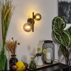 Hofstein Chehalis Wandleuchte LED Schwarz, 2-flammig -Wandleuchten Verkaufsgeschäft chehalis wandleuchte h3584972 6